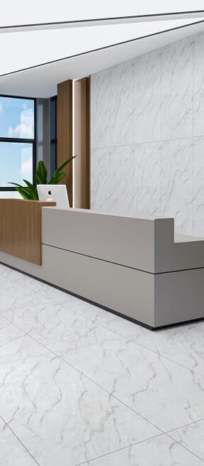 Modern epoxy flooring in living space